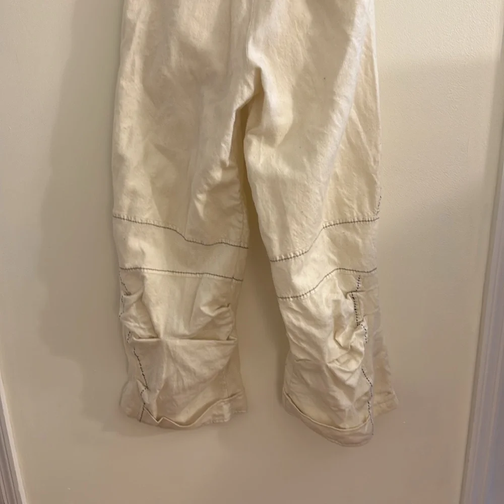 Marithe Francois Girbaud: Cream Wide-Leg Pants - Picture 7 of 16
